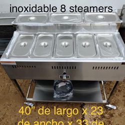 Food Warmer/ Calentador De Comida Con 8 Steamers 