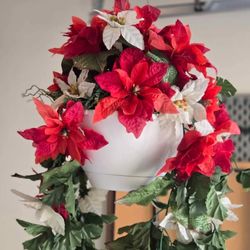 2 Faux Hanging Plants