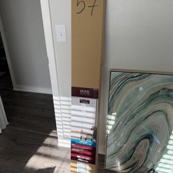 57 Inch Cordless Faux Wood Blinds