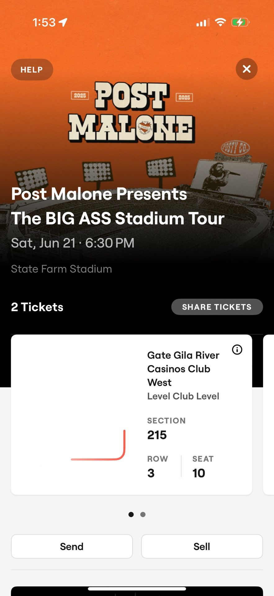 Post Malone/Jelly Roll Tickets