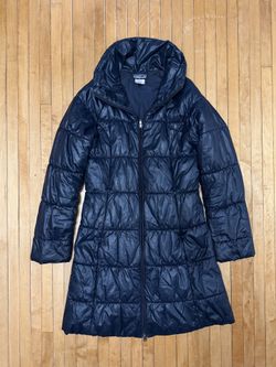 Patagonia Lidia Parka Quilted Long Puffer Outdoor Coat Women’s Dark Blue Sz. S