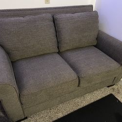 grey loveseat