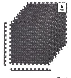 Black puzzle mats