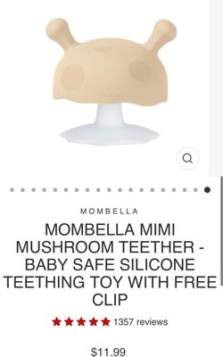 New in Box mombella MIMI MUSHROOM SOOTHING TEETHER “Retails for $12