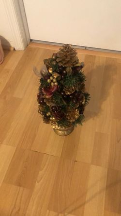 Decorated Tabletop Christmas Tree