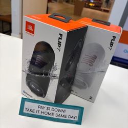 JBL Flip 7 Bluetooth Speaker New - Pay $1 DOWN AVAILABLE - NO CREDIT NEEDED