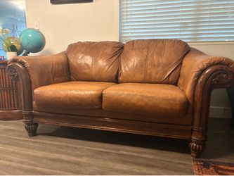 Leather Loveseat
