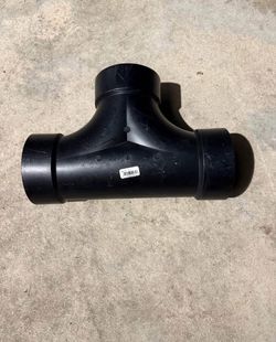 4 in. ABS DWV Hub x Hub x Hub 2-Way Cleanout 