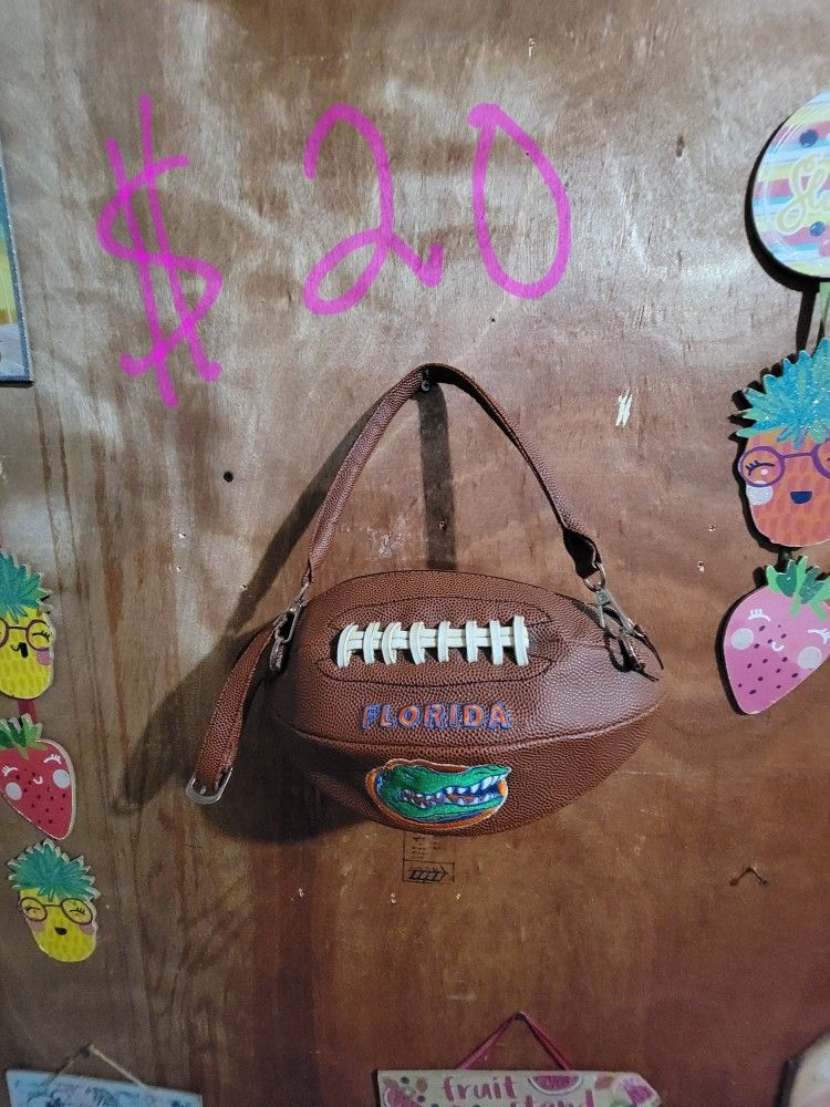 Leather Gator Football Purse Lowered To 15 Drs.