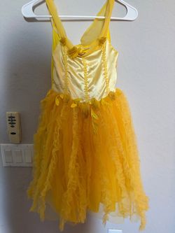 Yellow Fairy Princess Costume Dress