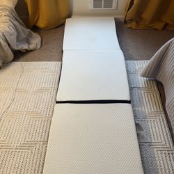 Tri-Fold Memory Foam Camping/Guest Mattress