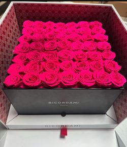 Ricordami Large Black Magenta Forever Lasting Roses