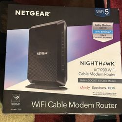 NETGEAR Nighthawk AC1900 DOCSIS 3.0 Cable Modem + WiFi Router