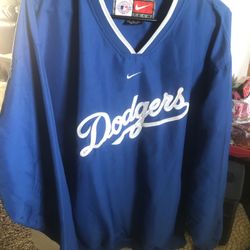 Vintage Nike Center Swoosh LA Los Angeles Dodgers Pullover Windbreaker