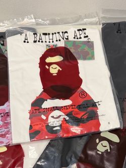 A Bathing Ape White Graphic Tee