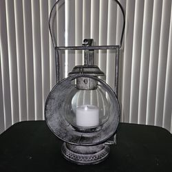 Antique glass lantern 