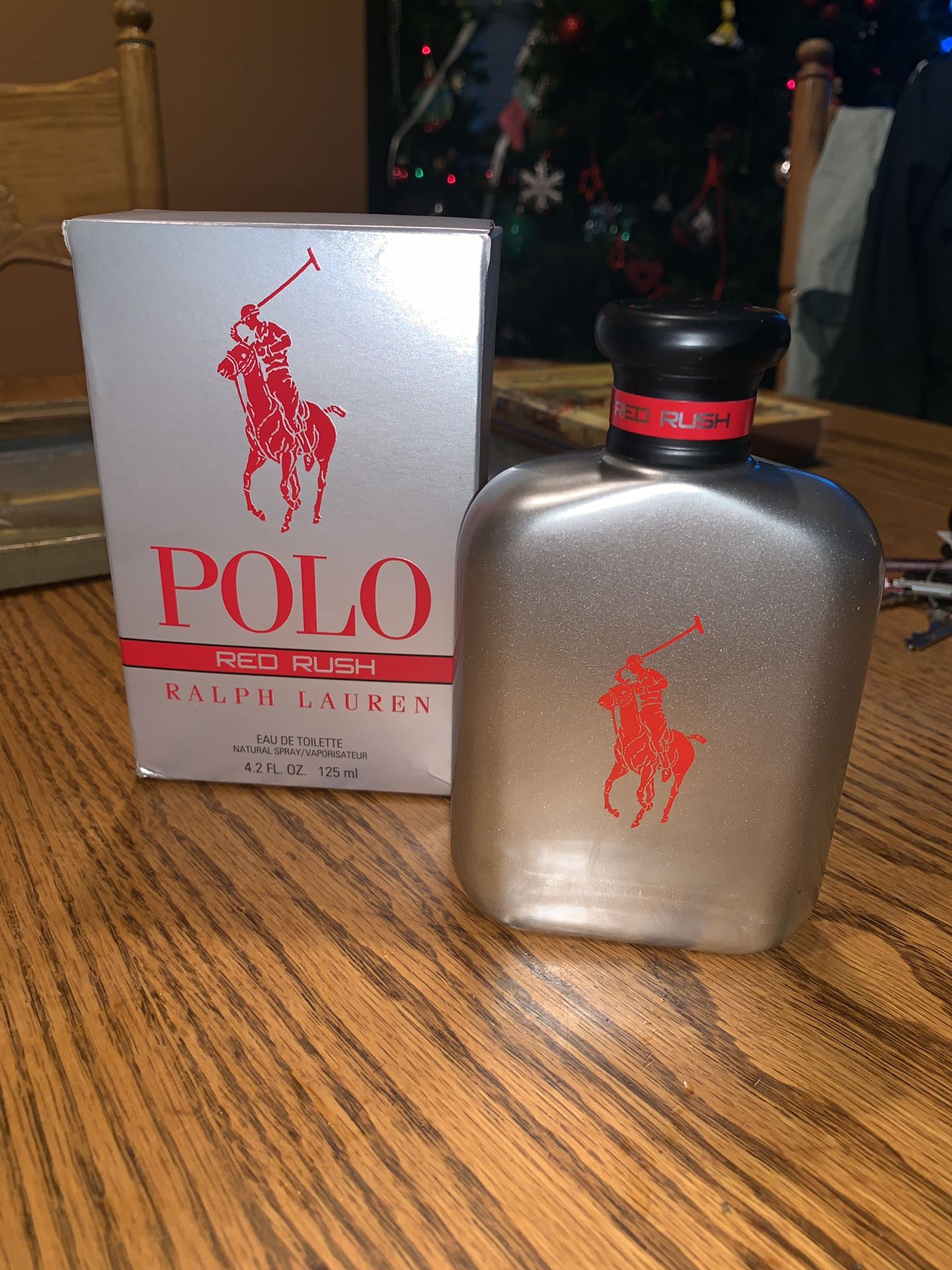 NIB Ralph Lauren Men's Polo Red Rush Eau de Toilette, 4.2