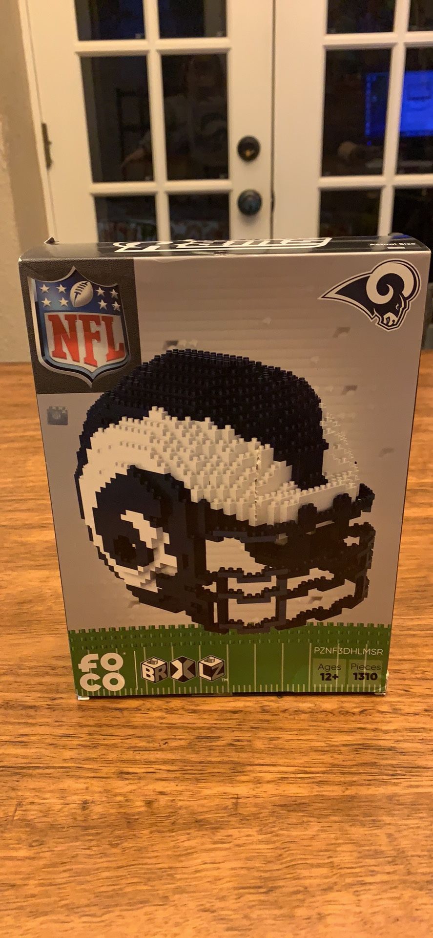 NFL Los Angeles Rams Helmet Lego Type Kit