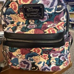 Loungefly Disney Alice In Wonderland Floral Mini Backpack
