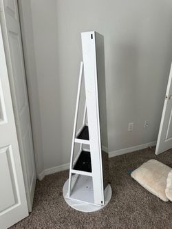 Moving sale: White Floor Standing Jewelry Armoire with Mirror