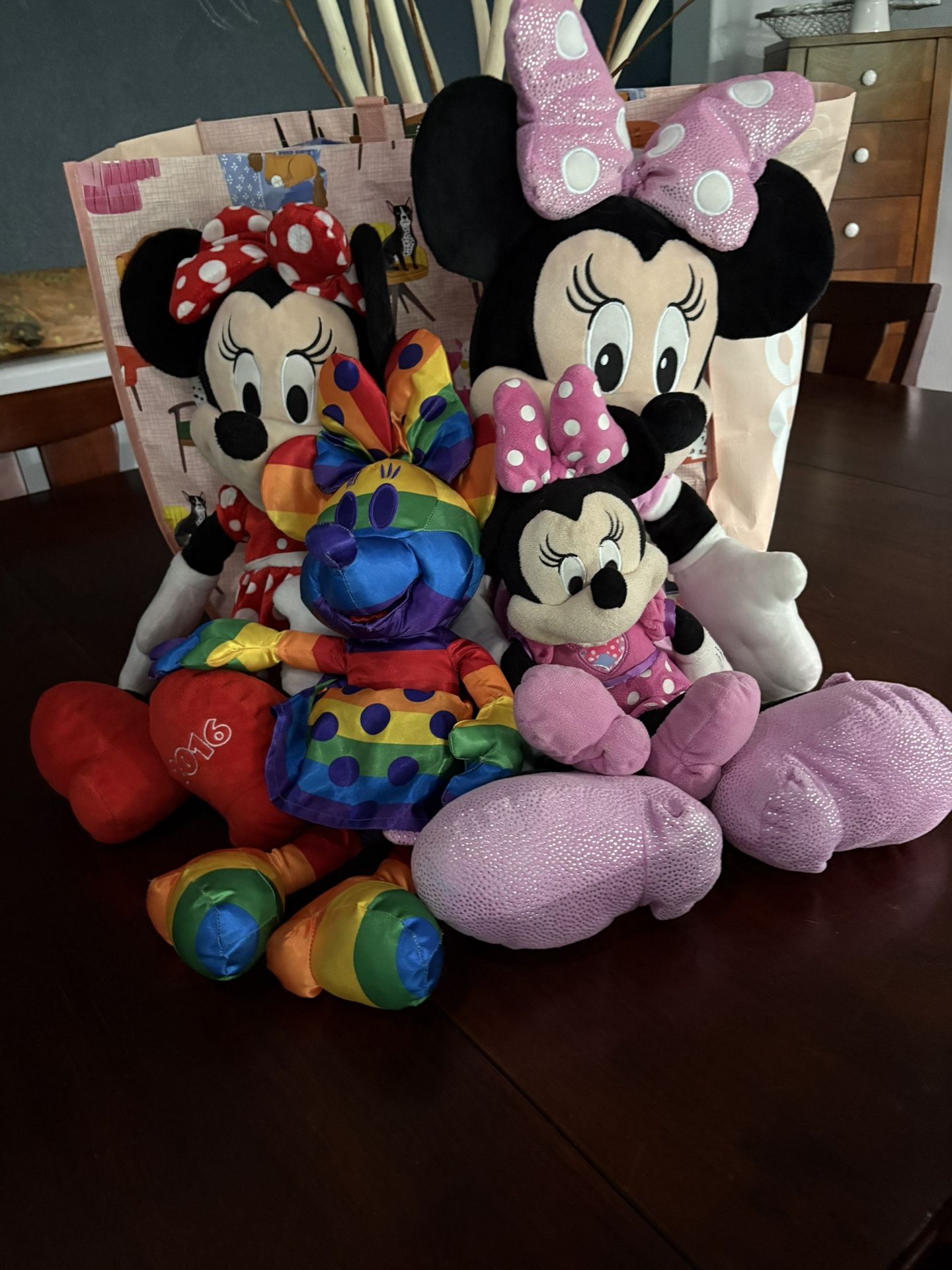 Minnie Mouse Stuffy Collection