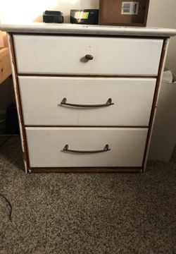 Two 3 drawer nightstands