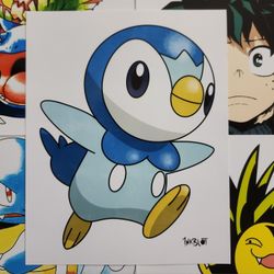 Piplup Pokemon Art Print