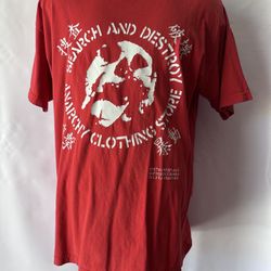 Search and Destroy Anarchy Clothing Store t-shirt in red XL