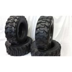4x NEW 10X16.5 SKID STEER TIRES WITH 12 ply RATING WITH RIM GUARD. PREMIUM QUALITY.