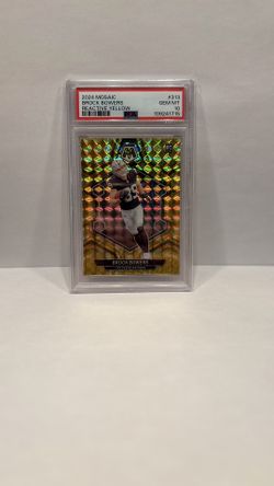2024 Mosaic Brock Bowers Reactive Yellow PSA 10 RC