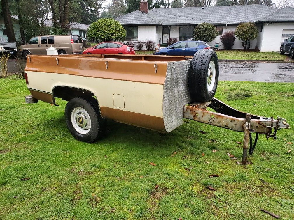 Chevy C10 Truck Bed trailer pickup square body