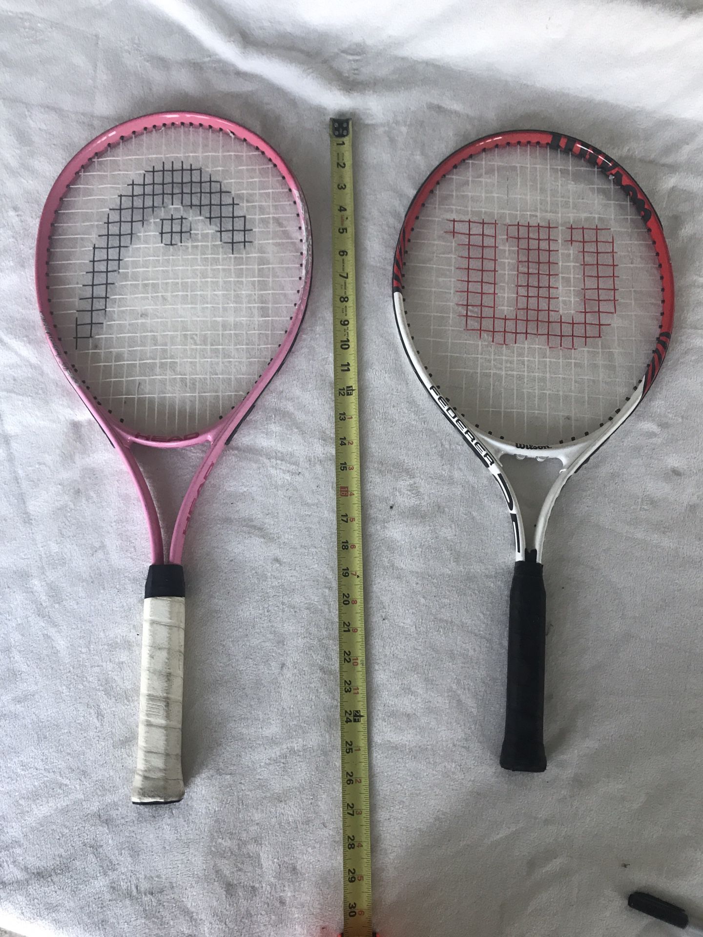Tennis rackets Head Radical and Wilson Federer 25 pro rackets $35 for both