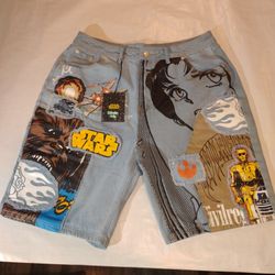 Civil Regime Denim Star wars Collab Shorts 