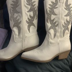 Betsy Johnson Size 10 Rhinestone Cowboy Boots Never Worn