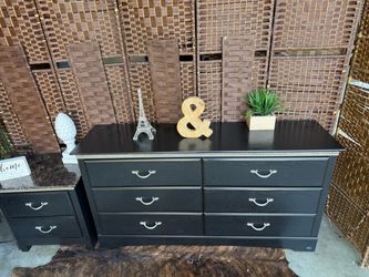 Black 6-Drawer Dresser