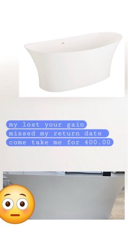 Freestanding Soaking Bathtub White
