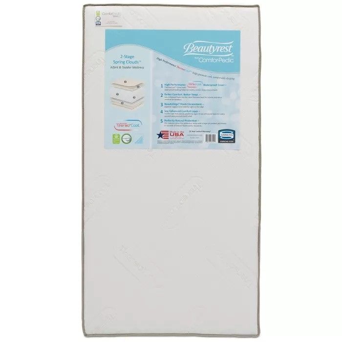 Comforpedic from Beautyrest Dual Sided Crib/Toddler Mattress