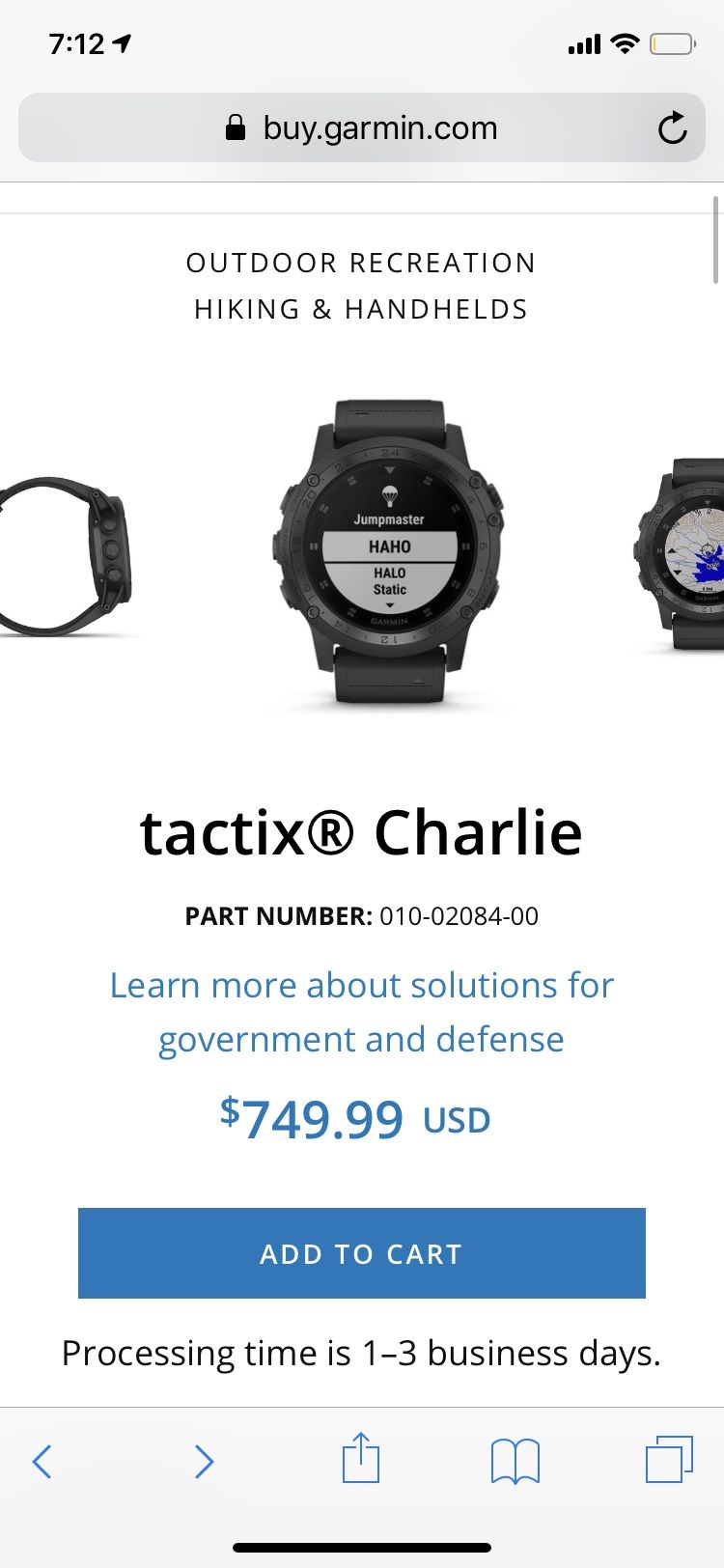 Garmin Tactix Charlie