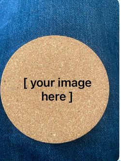 Cork Laser Printed Images Coasters 
