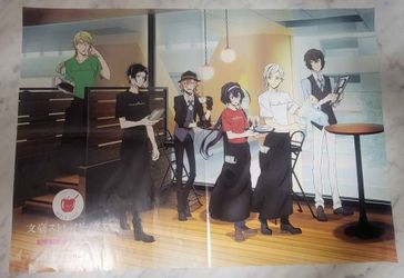 Bungou Stray Dogs Dead Apple x Tower Records Cafe Limited Time Poster