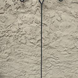 Double Shepherd’s Hook Black Powder Coated 65”