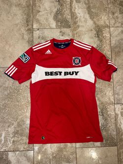 Chicago Fire Football Soccer Home Shirt 2010/11 adidas Mens Large MLS P57397