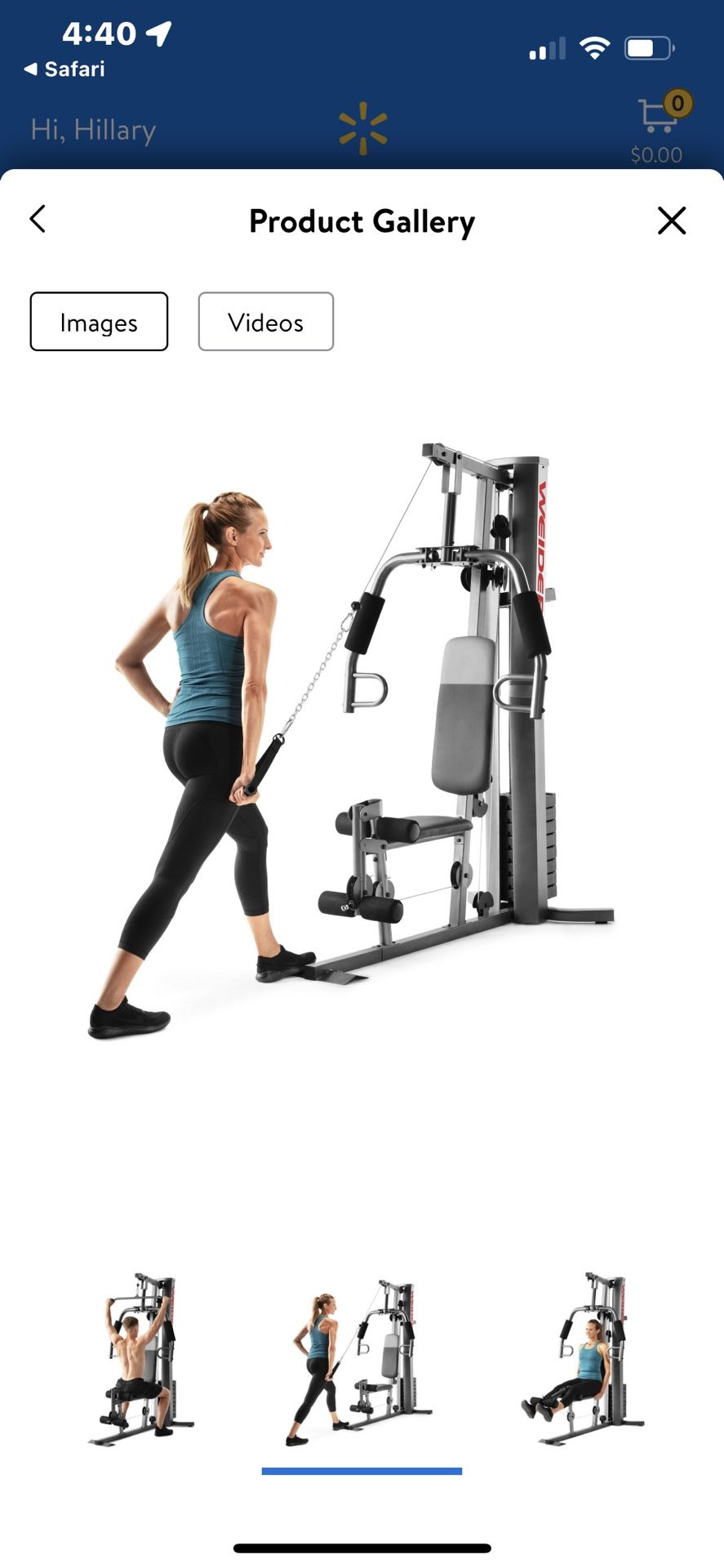 Weider xrs 50 home gym system videos hotsell