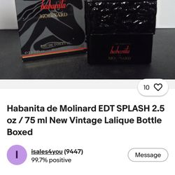 EAU HABANITA DE MOLINARD AUTHENTIC PRRFUME