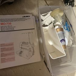 Juki MO-735 Sewing Machine and Accessories 