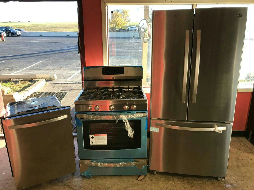 Different stainless steel appliances for sale! 50 percent off retail! New and used items!!