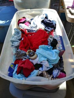 Tube full of baby clothes 1.00 or make a offer on all