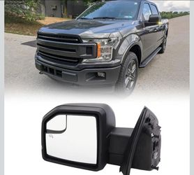 Left Driver Side Door Mirror with Blind Spot Glass Assembly Fits (2015----------2020) Ford F150