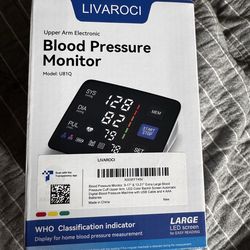 Blood Pressure Monitor Livaroci Upper Arm Electric