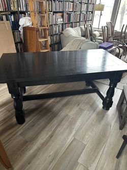 Black Wood Dining Table